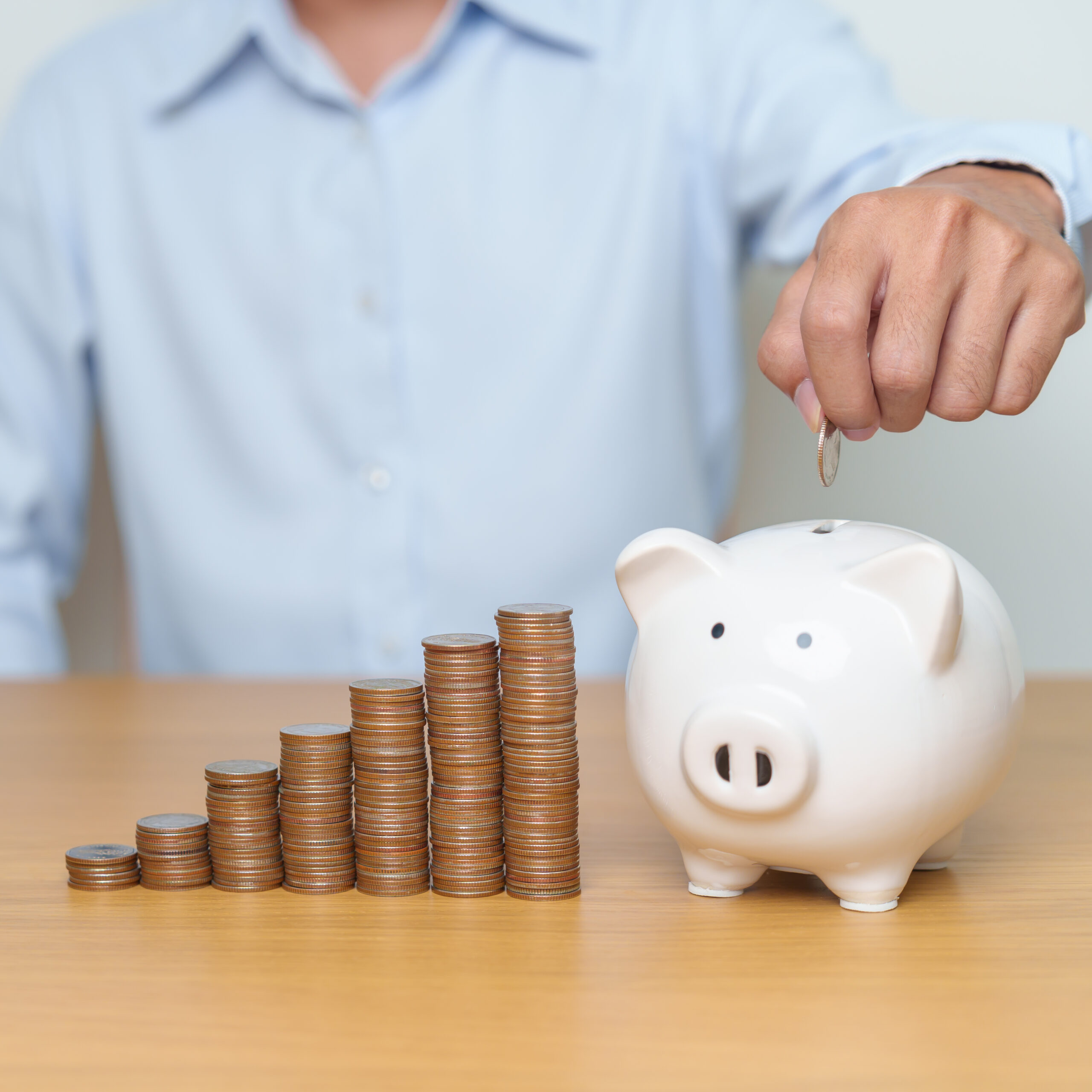 Home money saving for future plan, retirement fund, pension, investme