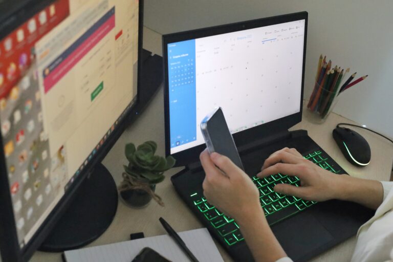 Scale Faster: Manage Your Startup Outsourcing Tasks hands of a business lady on the desktop in the off 2025 01 09 17 57 02 utc